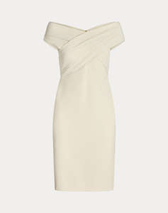 LAUREN RALPH LAUREN PLSHD CREPE-COCKTAIL DRESS