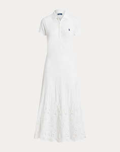 RALPH LAUREN EYELT JLE DR-SHORT SLEEVE-DAY DRESS