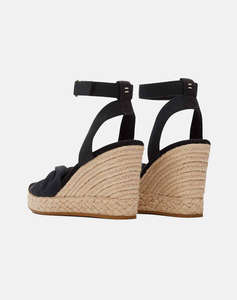 TOMS BLACK SLUBBY WOVEN WM MARISE SAND