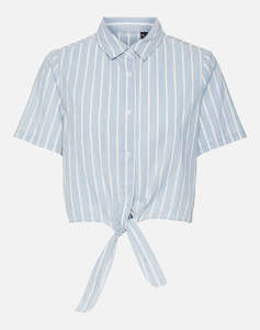 VERO MODA VMLEONIE 3/4 SHORT CHAMBRAY SHIRT