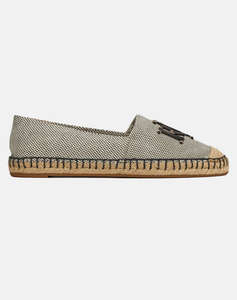 RALPH LAUREN CAMERYN LOGO-ESPADRILLES-FLAT