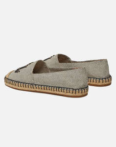 RALPH LAUREN CAMERYN LOGO-ESPADRILLES-FLAT