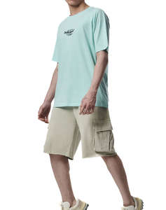 BODY ACTION MENS NATURAL DYE CARGO BERMUDA