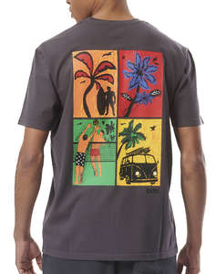 BODY ACTION MENS ENJYME WASH BEACH T-SHIRT