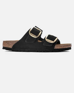 BIRKENSTOCK BS CLASSIC ARIZONA BIG BUCKLE LENB BLACK (GOLD) 35 - 43 NARROW SEASONAL BOTY DÁMSKÉ