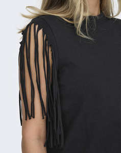 ONLY ONLZINNA S/S FRINGE TOP BOX JRS