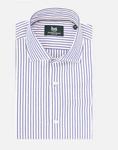 THE BOSTONIANS KOŠILE ACORN CUSTOM FIT Stripe POPLIN Semi-Rex Custom Fit