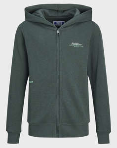 JACK&JONES JJGREAT B2S LOGO SWEAT ZIP HOOD JNR