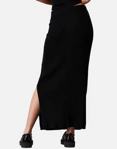 CALVIN KLEIN WOVEN LABEL SWEATER SKIRT