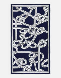 RALPH LAUREN OAKLEIGH NavyWhi Beach towel 100170 (Rozměry: 100 x 170 cm.)