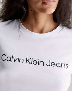 CALVIN KLEIN CORE INSTIT LOGO SLIM FIT TEE