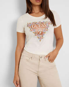 GUESS SS CN BOUQUET TRIANGLE TEE TRIČKO DÁMSKÉ