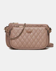 GUESS YARMILLA DBL POUCH CROSSBODY TAŠKA DÁMSKÁ (Rozměry: 24 x 13 x 5 cm)