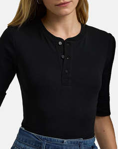 LAUREN RALPH LAUREN ZARIA-MID SLEEVE-T-SHIRT