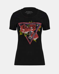 GUESS SS CN ROSES TRIANGLE TEE TRIČKO DÁMSKÉ