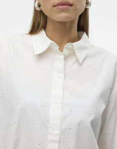 VERO MODA VMCHARLOTTE STUD LS SHIRT WVN GA