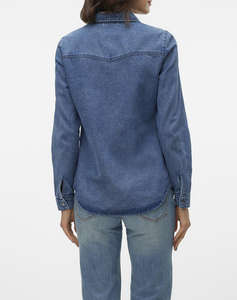 VERO MODA VMJENNIE LS DENIM SHIRT MIX GA NOOS