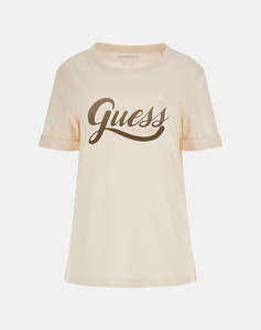 GUESS SS CN GLITTERY LOGO TEE TRIČKO DÁMSKÉ