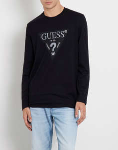 GUESS LS CN TRIANGLE TEE TRIČKO PÁNSKÉ