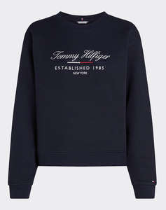 TOMMY HILFIGER MDRN REG SCRIPT C-NK SWTSHRT