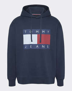 TOMMY JEANS TJM RLX MELANGE FLAG HOODIE