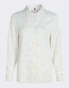 TOMMY HILFIGER FLUID VISCOSE REGULAR LS SHIRT