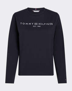 TOMMY HILFIGER REG CORP LOGO C-NK LS