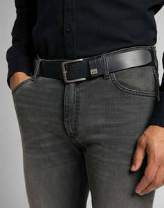 LEE SMALL LOGO BELT BLACK