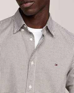 TOMMY HILFIGER MICRO GINGHAM POPLIN SF SHIRT