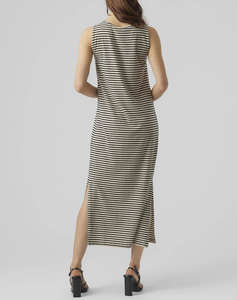 VERO MODA VMFIONA SL O-NECK 7/8 DRESS VMA NOOS