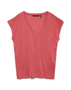 VERO MODA VMFILLI SS V-NECK TEE GA NOOS