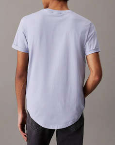 CALVIN KLEIN BADGE ROUND HEM TEE